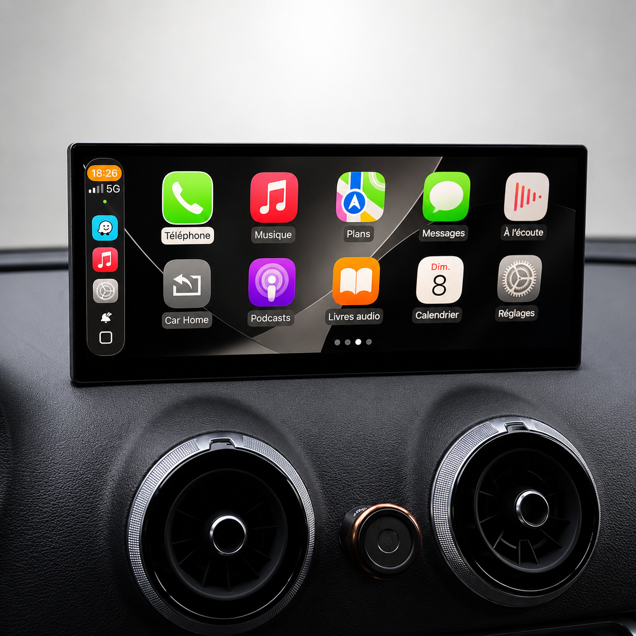 Audi A3 / S3 / RS3 8V 12.3" Apple CarPlay & Android Auto Touchscreen Display