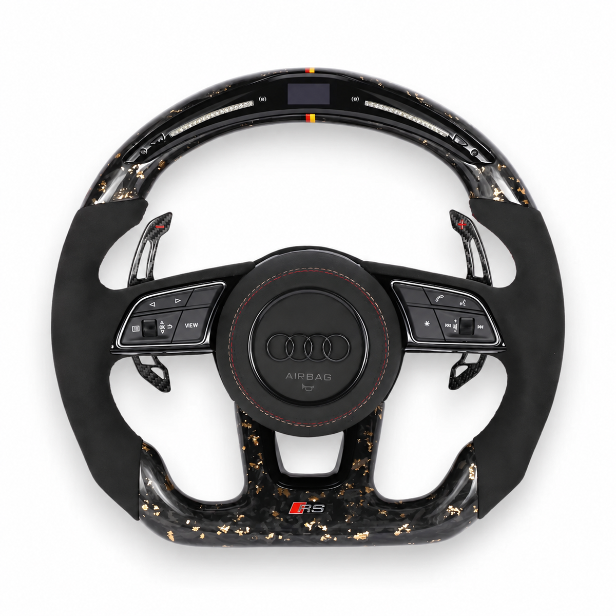 Audi RS Style Custom LED Carbon Fiber Steering Wheel | Fits 2010+ Models