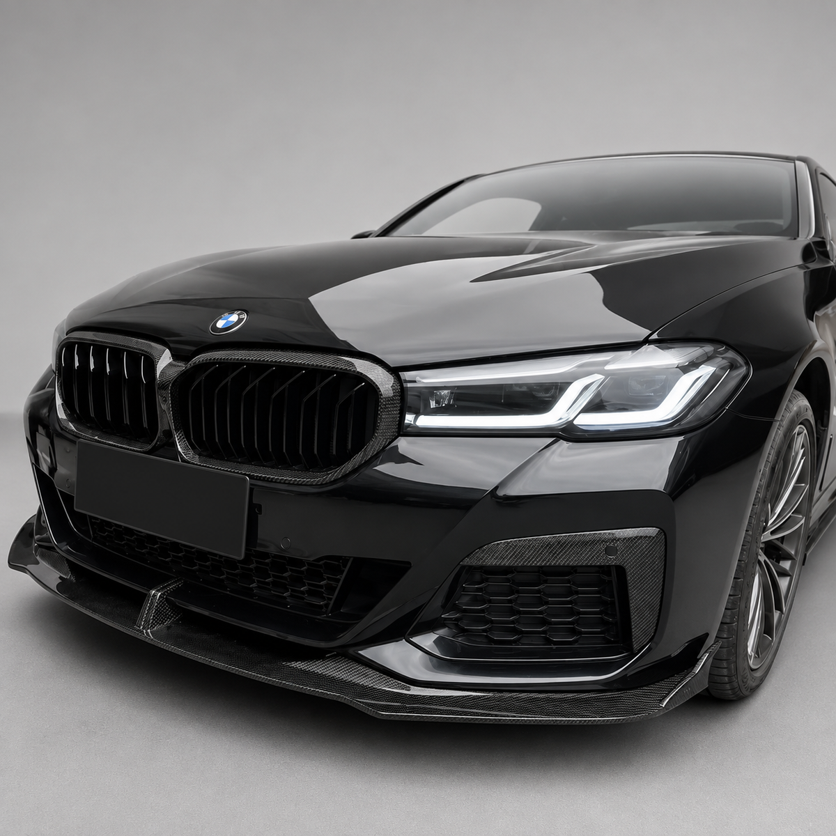 BMW 5 Series G30 LCI Dry Carbon Fiber Fog Lamp Trim