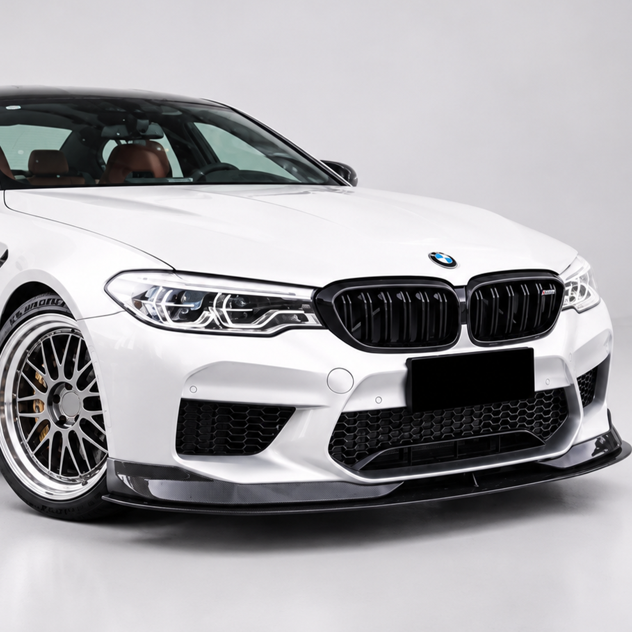 BMW F90 M5 Pre-LCI AC Style Dry Carbon Fiber Front Lip Splitter