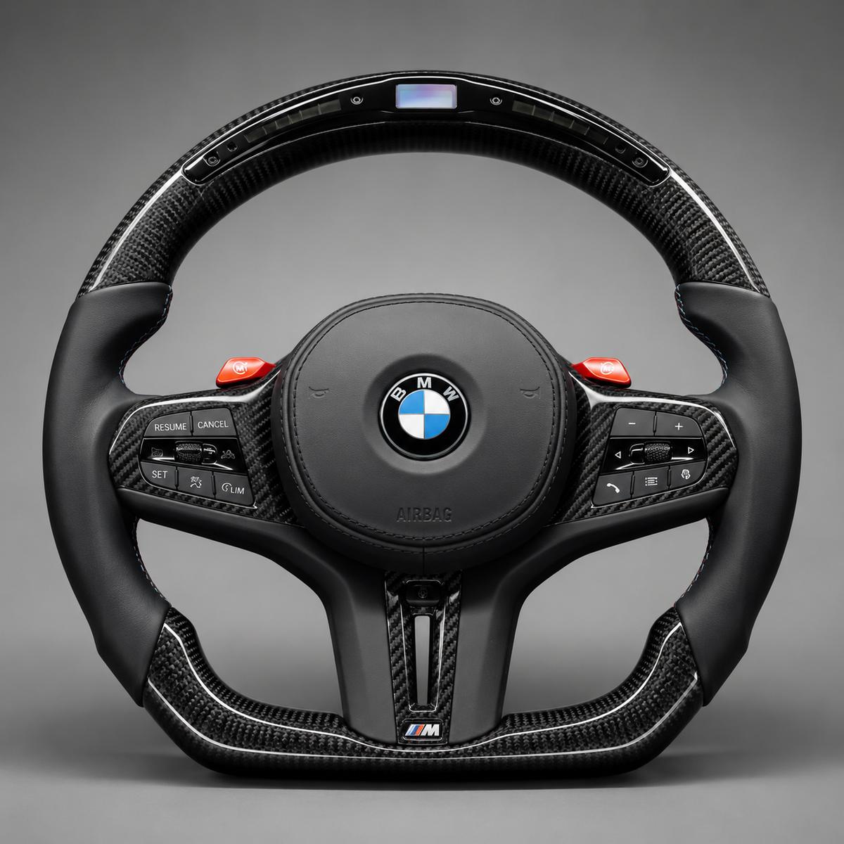 BMW X Custom LED Carbon Fiber Steering Wheel | G01 G02 G05 G06 G07 | X3 X4 X5 X6 X7