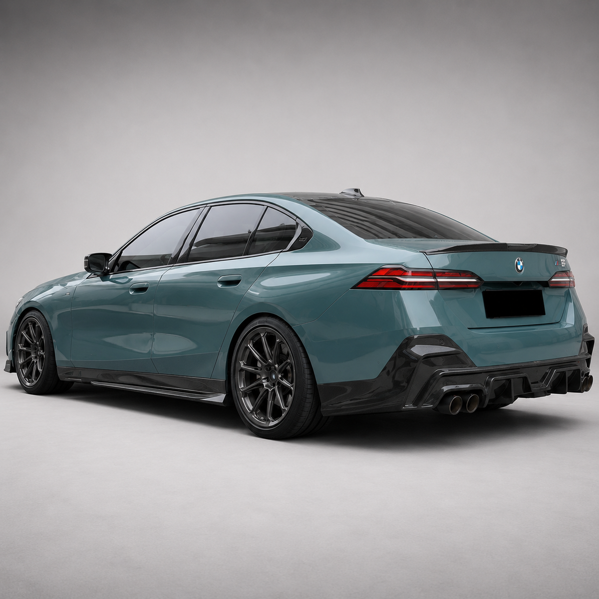 BMW 5 Series G60 / G61 TK Style Dry Carbon Fiber Rear Diffuser