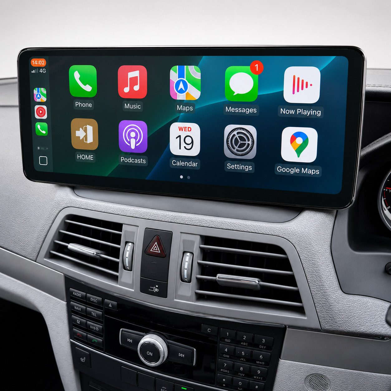 Mercedes E-Class C207 12.3" Apple CarPlay / Android Auto Touchscreen Display