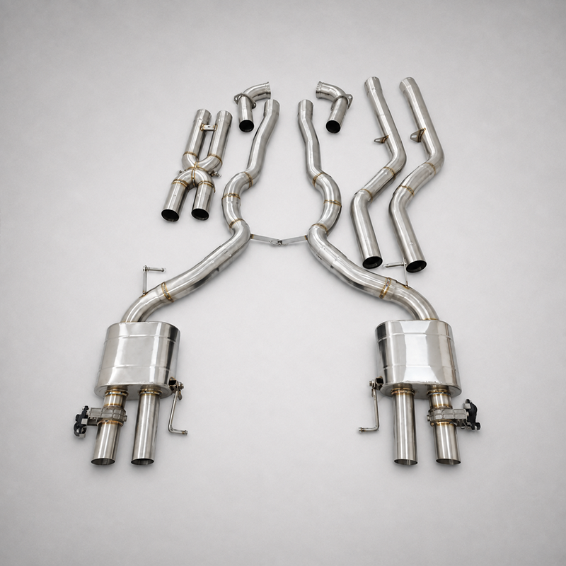 BMW M5 F10 / M6 F06 F12 F13 S63 4.4T SS304 Valved Catback Exhaust System