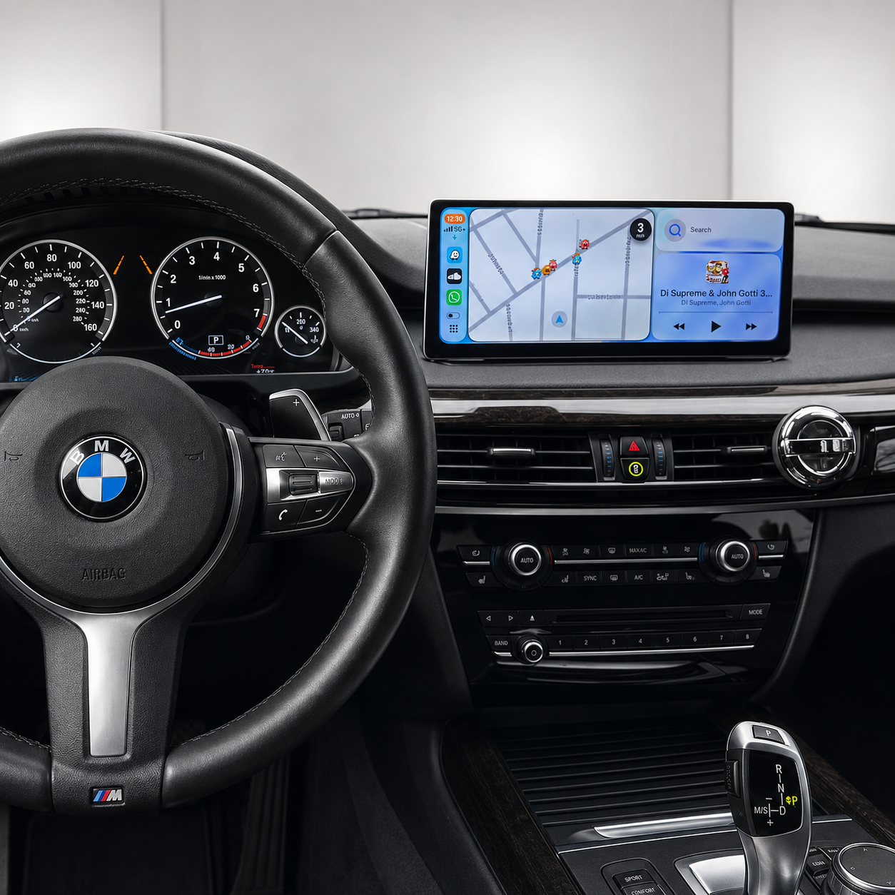 BMW X5 F15 / X6 F16 12.3" Apple CarPlay & Android Auto Touchscreen Display