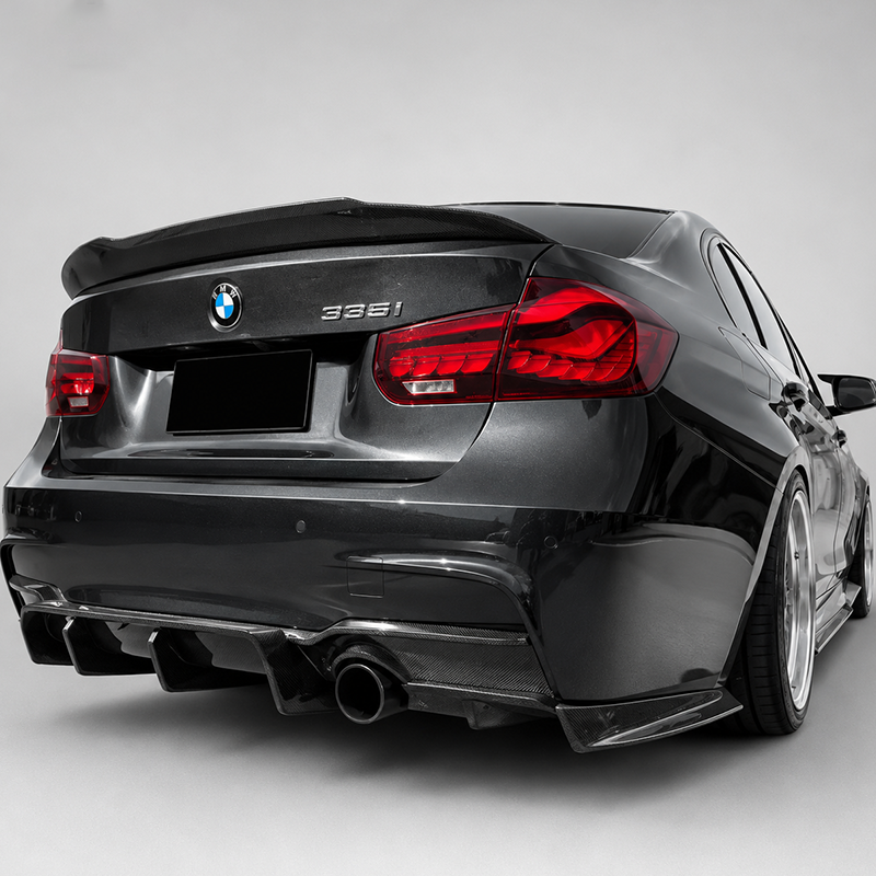 BMW F30 F35 3 Series M Sport GEX Style Carbon Fiber Rear Diffuser