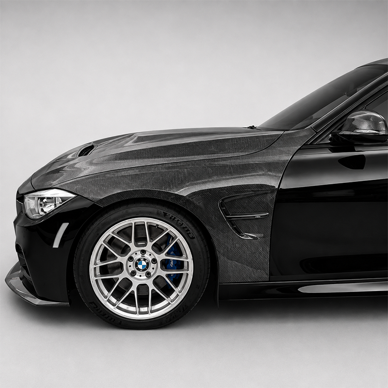 BMW F30 3 Series M3 Style Real Carbon Fiber Side Fenders