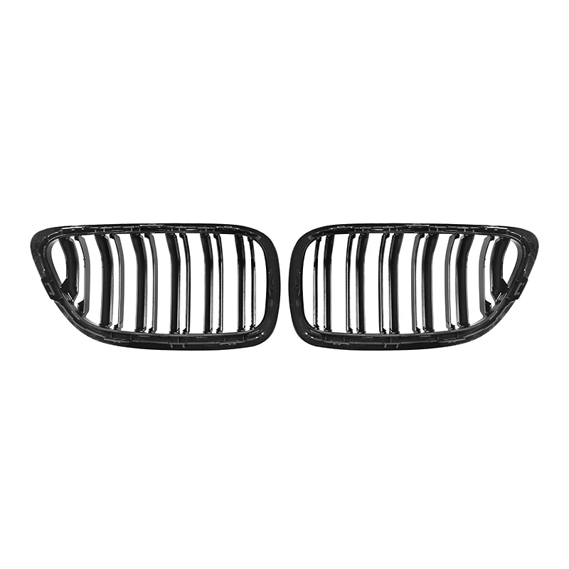 BMW F22 F23 F87 M2 Double Slat Dry Carbon Fiber Front Kidney Grilles