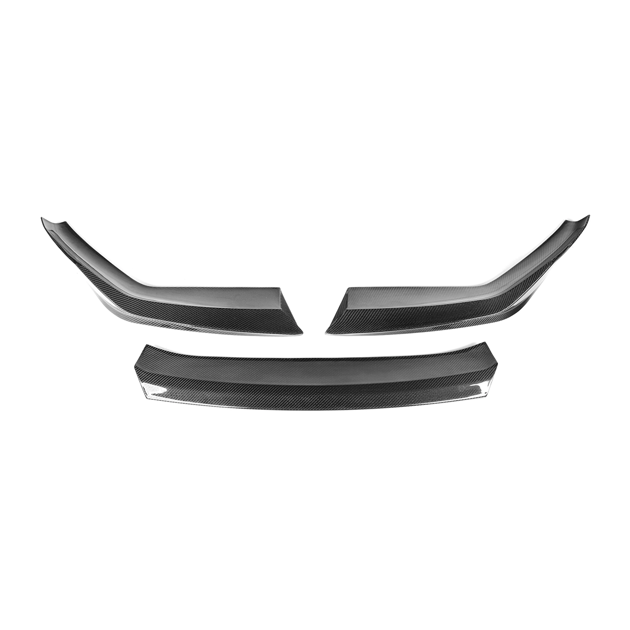 BMW F90 M5 LCI MT Style Dry Carbon Fiber 3-Piece Front Lip