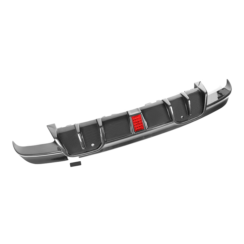 BMW X5M F95 / X6M F96 MT Style Dry Carbon Fiber Rear Diffuser with LED Light (Pre-LCI)