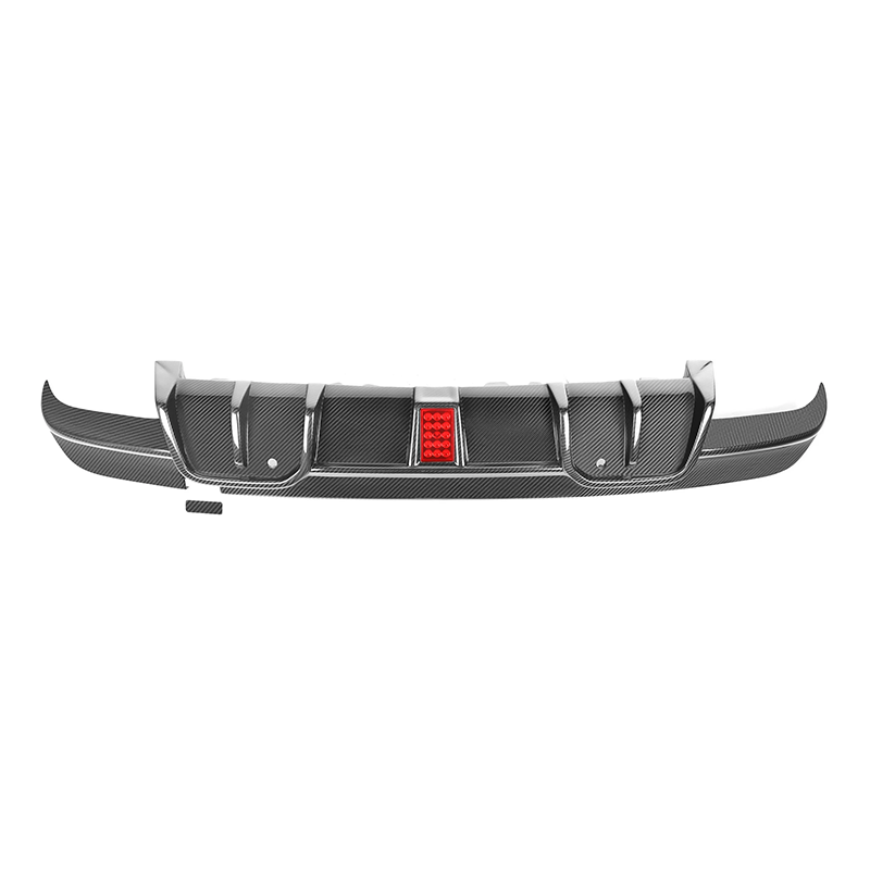 BMW X5M F95 / X6M F96 MT Style Dry Carbon Fiber Rear Diffuser with LED Light (Pre-LCI)