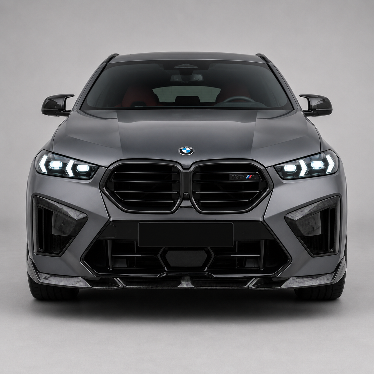 BMW X6 M F96 LCI LD Style Carbon Fiber Front Lip