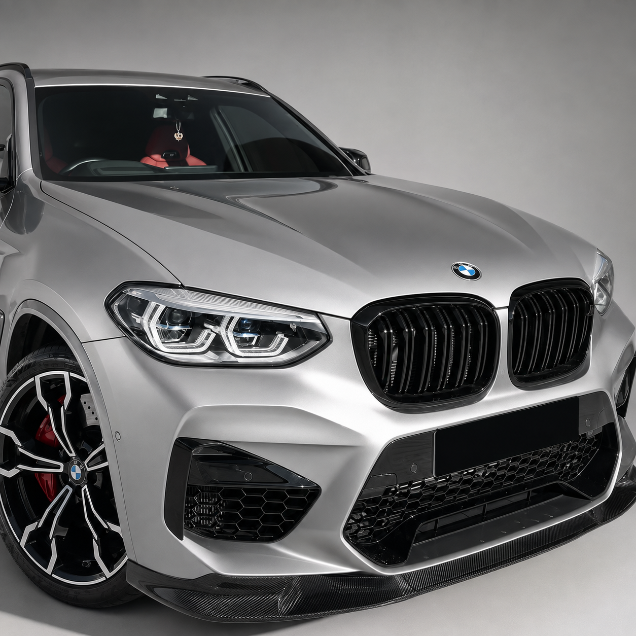 BMW F97 X3 M 3D Style Dry Carbon Fiber Front Bumper Lip