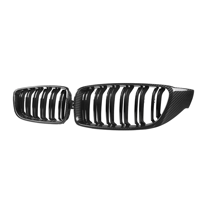 BMW F32 F33 F36 F80 F82 F83 Double Slat Dry Carbon Fiber Kidney Grilles