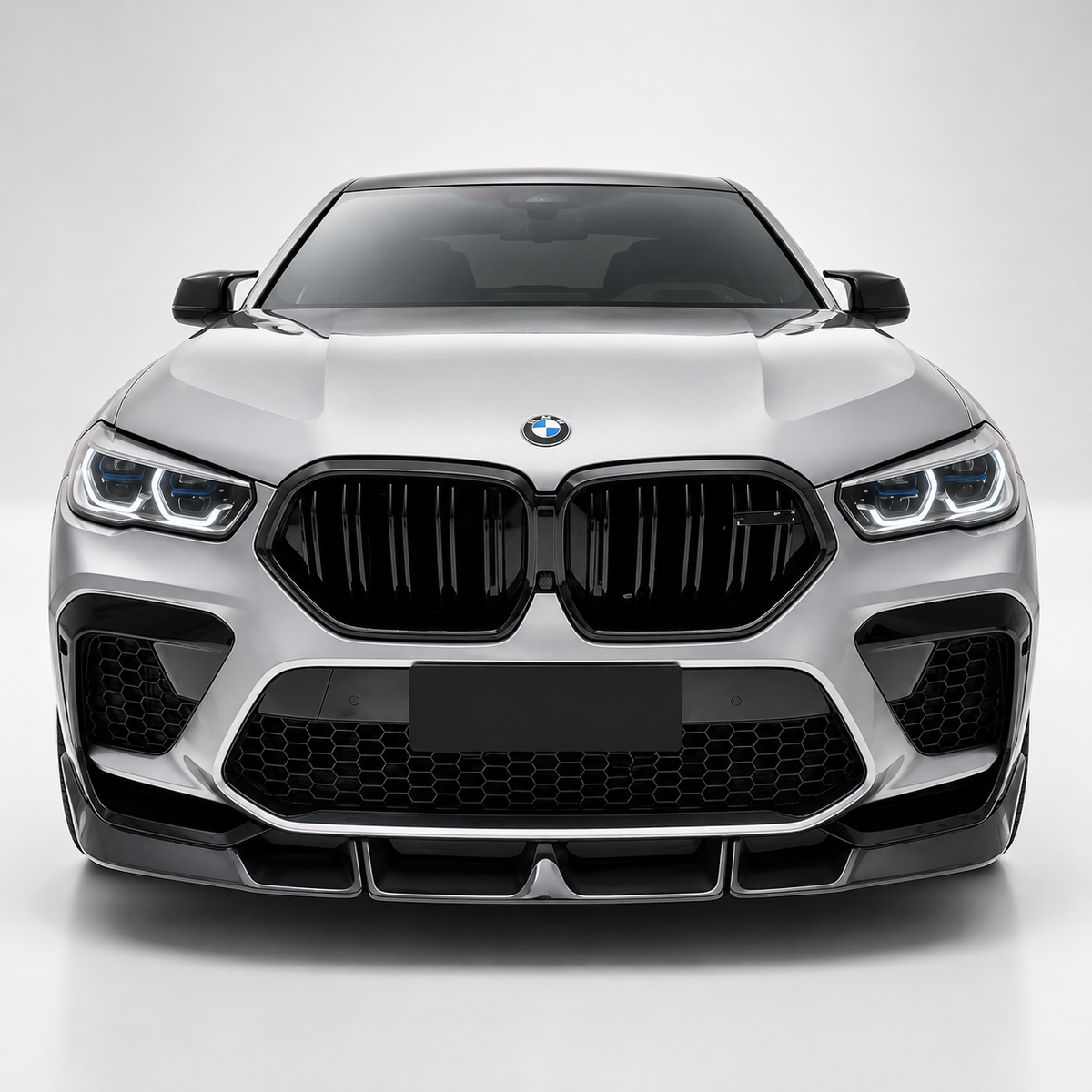 BMW X5M F95 LD Style Dry Carbon Fiber Front Bumper Lip Pre-LCI