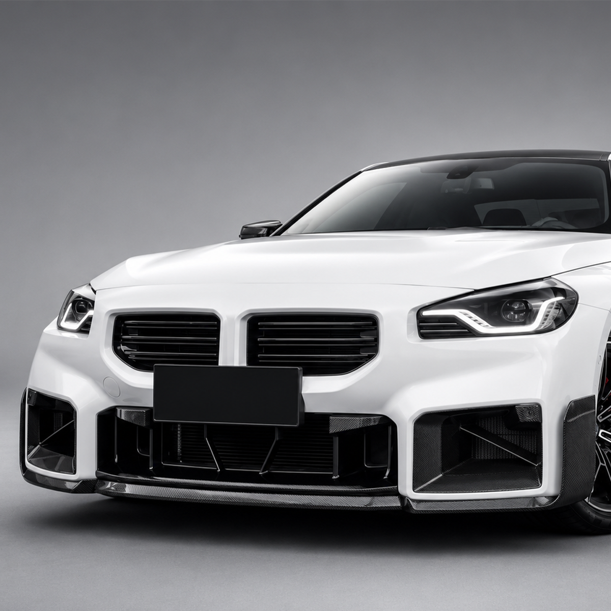 BMW G87 M2 MP Style Dry Carbon Fiber 3-Piece Front Lip