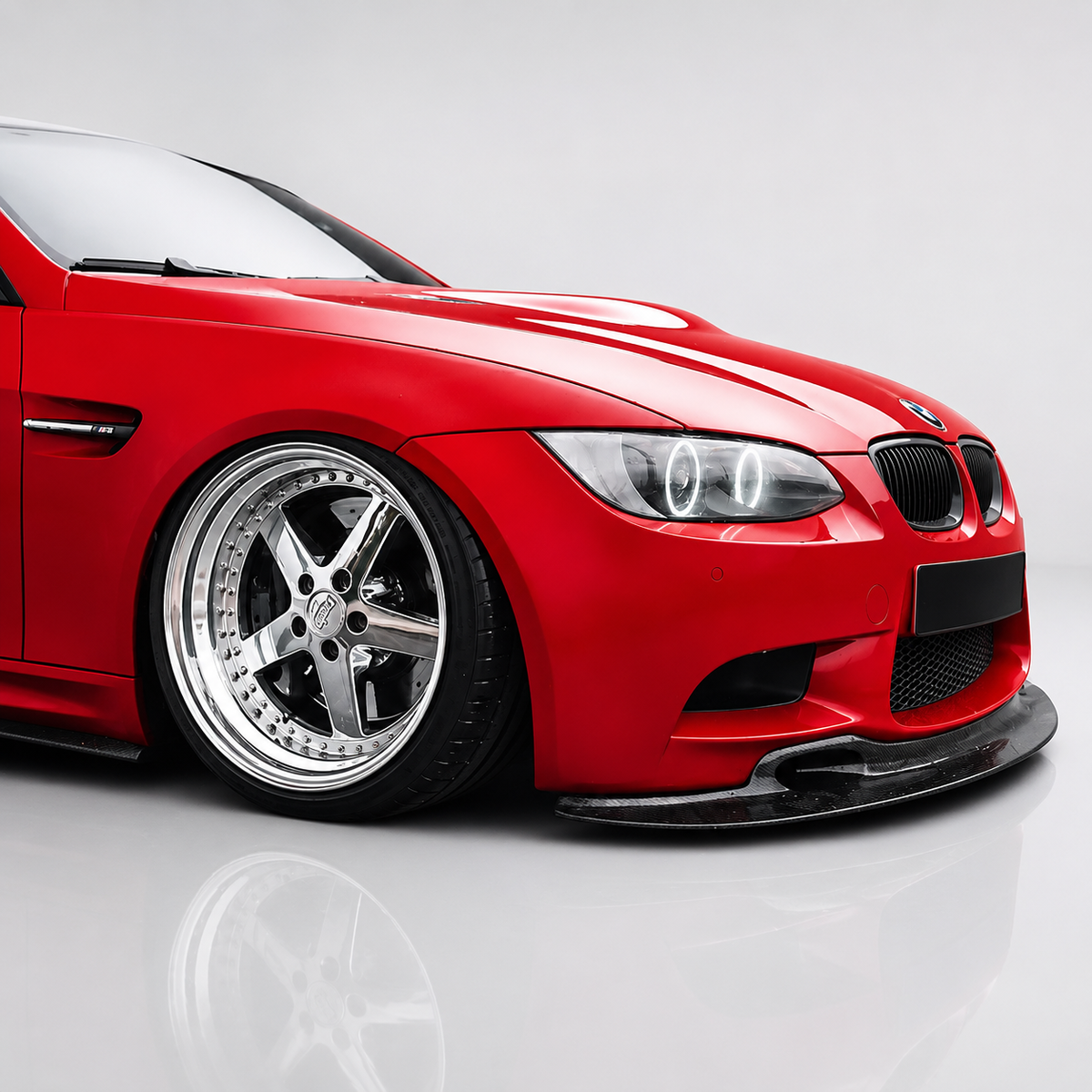BMW E92 E93 M3 GT4 Style Dry Carbon Fiber Front Bumper Lip Splitter