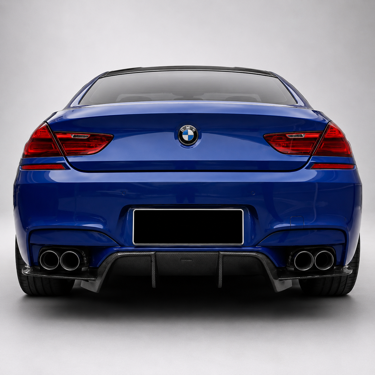 BMW F06 F12 F13 M6 V Style Dry Carbon Fiber Rear Diffuser Spoiler