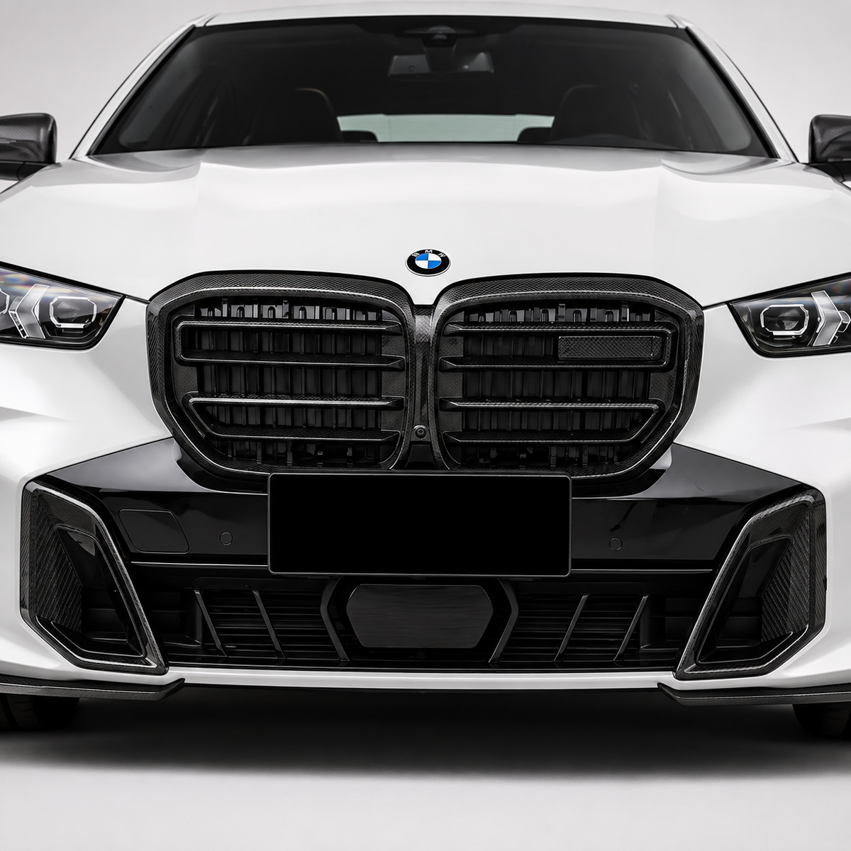 BMW G05 X5 LCI M Style Dry Carbon Fiber Front Kidney Grilles