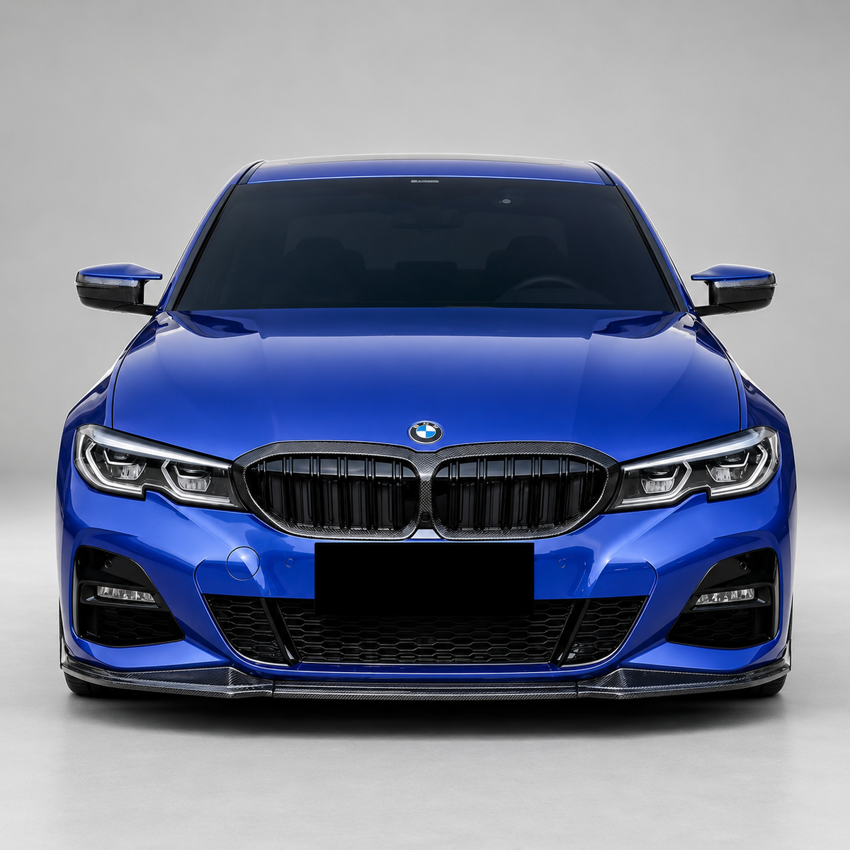 BMW G20 3 Series 3D Style Dry Carbon Fiber 3-Piece Front Lip