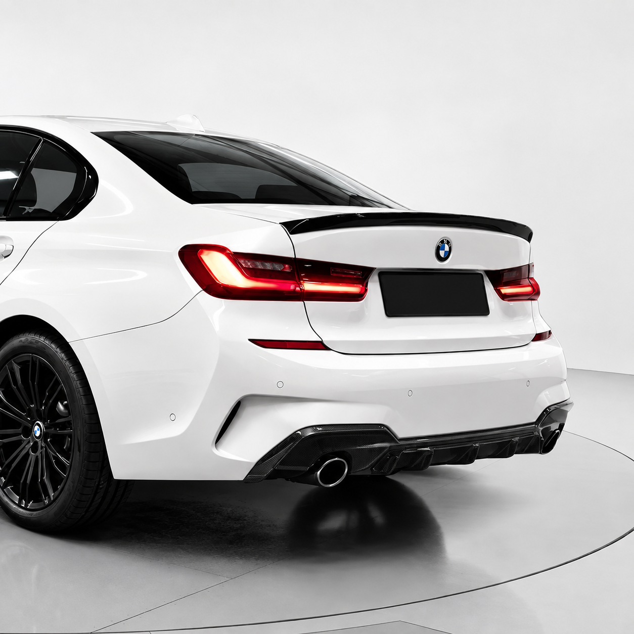 BMW G20 G28 3 Series M Performance Style Dry Carbon Fiber Rear Diffuser Lips