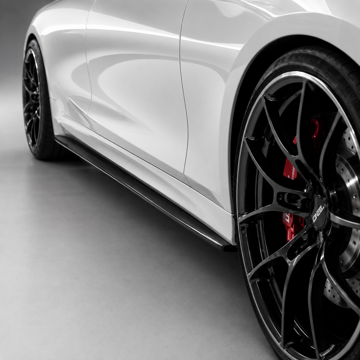 BMW G20 G28 3 Series AC Style Dry Carbon Fiber Side Skirt Extensions