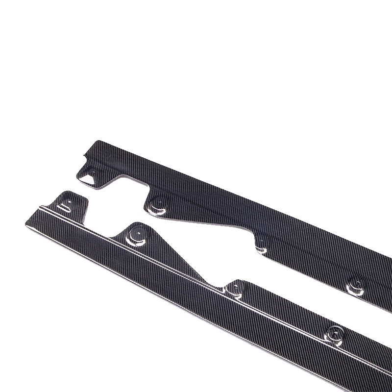 BMW 2 Series G42 AC Style Dry Carbon Fiber Side Skirt Extensions