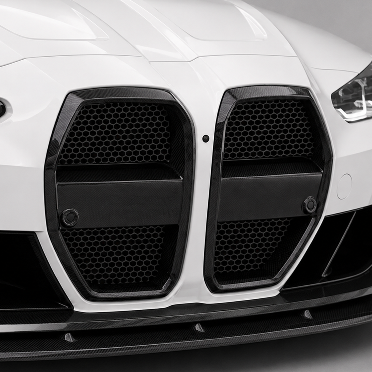 BMW G80 G81 G82 G83 M3 M4 AX Style Dry Carbon Fiber Hood Grille