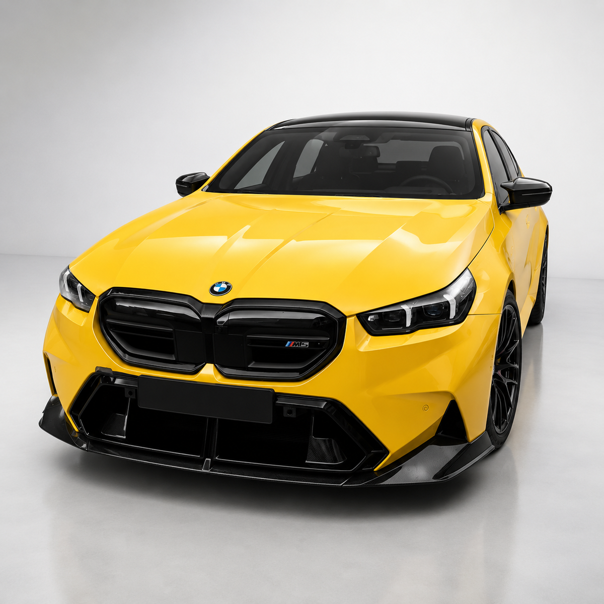 BMW M5 G90 / G99 AP Style Dry Carbon Fiber Front Bumper Splitter