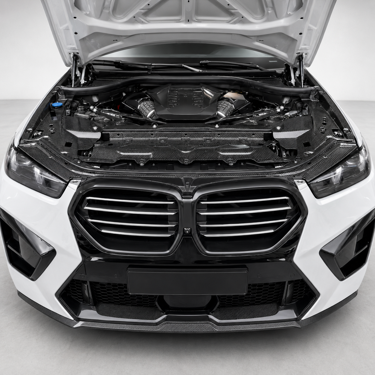 BMW X5M F95 LCI / X6M F96 LCI Dry Carbon Fiber Engine Bay Cover