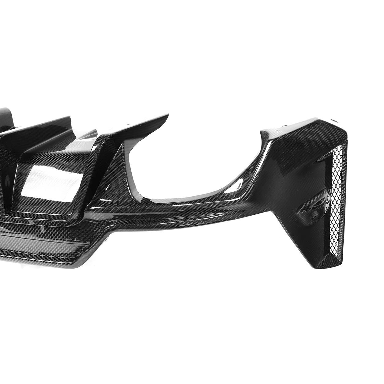 BMW G20 3 Series LCI VT Style Dry Carbon Fiber 3-Piece Rear Diffuser with Splitters