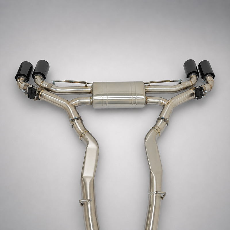 BMW X5M F95 LCI / X6M F96 LCI S68 4.4T SS304 Valved Catback Exhaust System with Z-Pipe