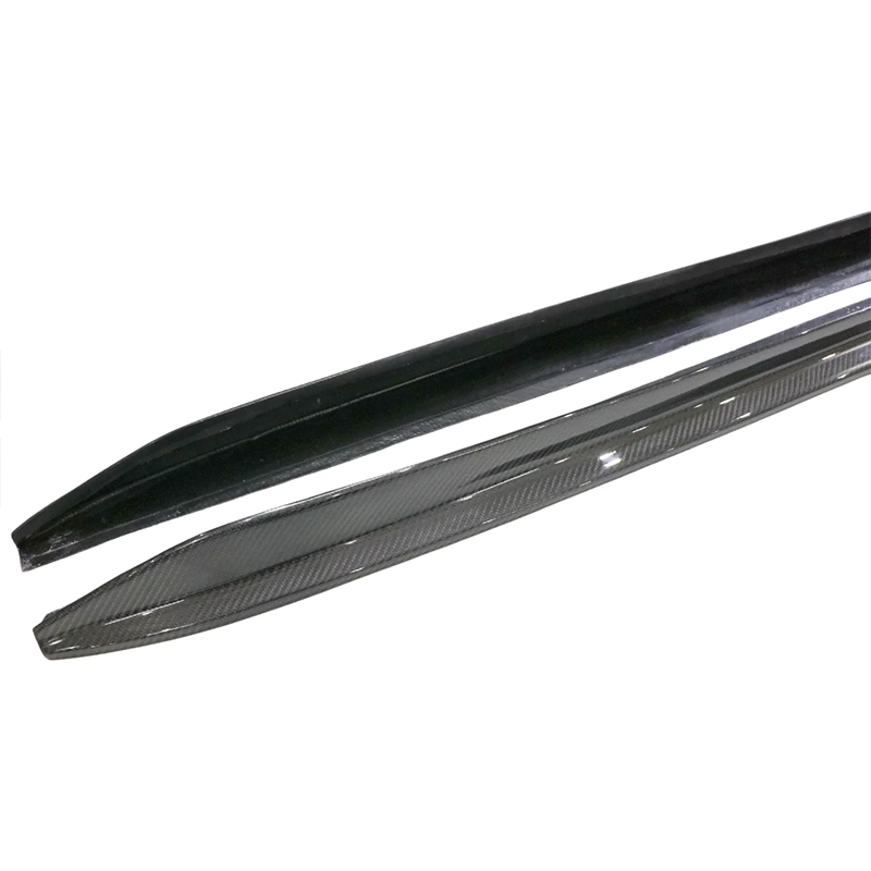 BMW F91 F92 F93 M8 V Style Dry Carbon Fiber Side Skirt Extensions