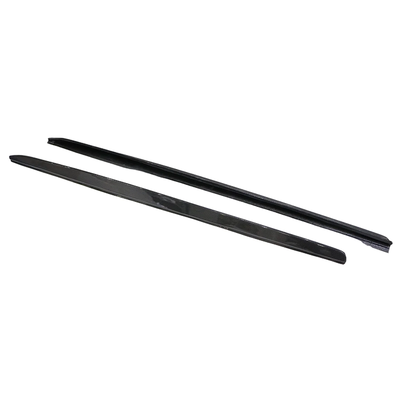 BMW F91 F92 F93 M8 V Style Dry Carbon Fiber Side Skirt Extensions