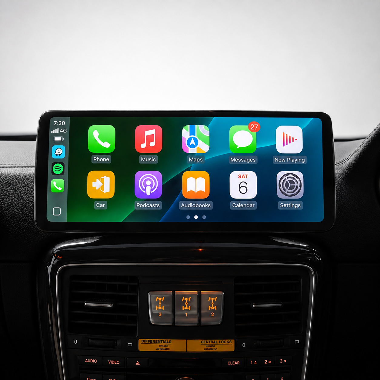 Mercedes G-Class W463 12.3" Apple CarPlay / Android Auto Touchscreen Display