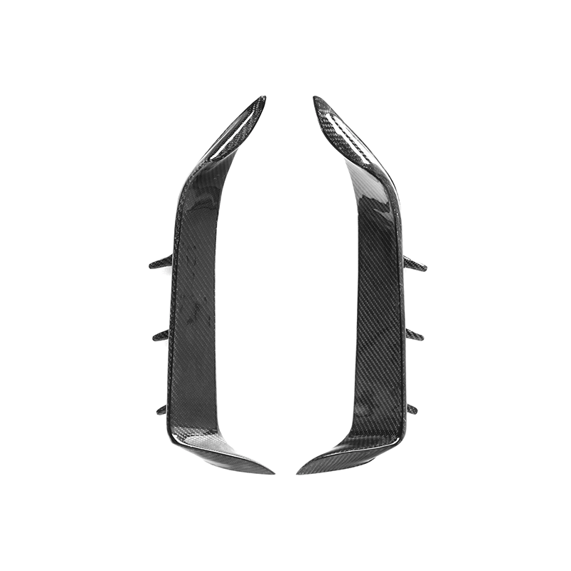 BMW X6M F96 LD Style Dry Carbon Fiber Rear Bumper Canards