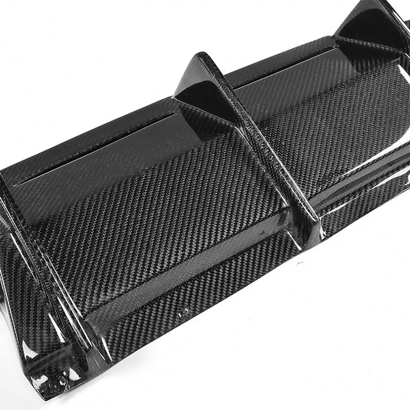 BMW F87 M2 4-Piece Dry Carbon Fiber Rear Bumper Diffuser