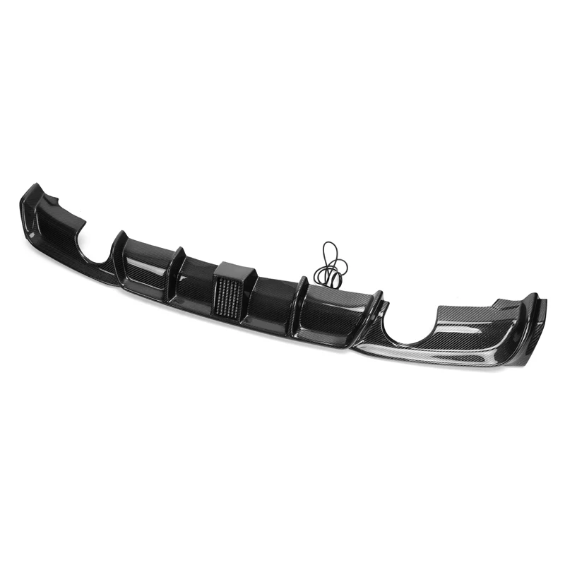 BMW F30 F35 3 Series Carbon Fiber Rear Bumper Diffuser with LED