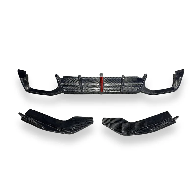 BMW X3M F97 / X4M F98 LCI A1 Style Dry Carbon Fiber Rear Diffuser with LED Light