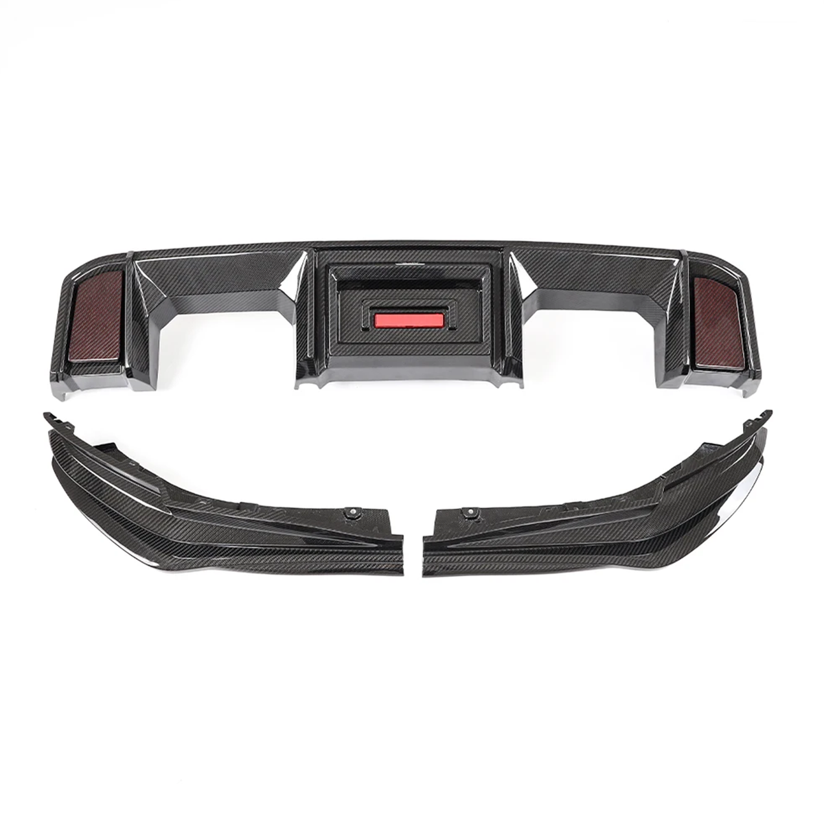 BMW G80 G82 M3 M4 AX Style Dry Carbon Fiber Rear Bumper Diffuser
