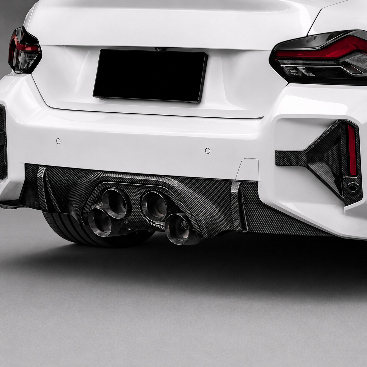 BMW G87 M2 Dry Carbon Fiber Rear Bumper Diffuser