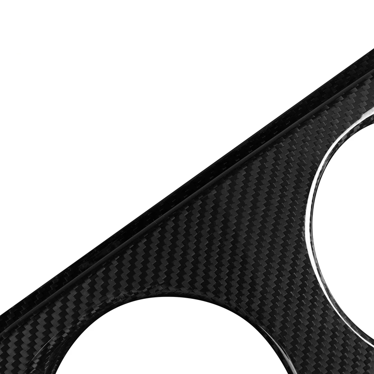BMW G87 M2 MP Style Gloss Carbon Fiber Rear Bumper Lower Diffuser Middle Trim