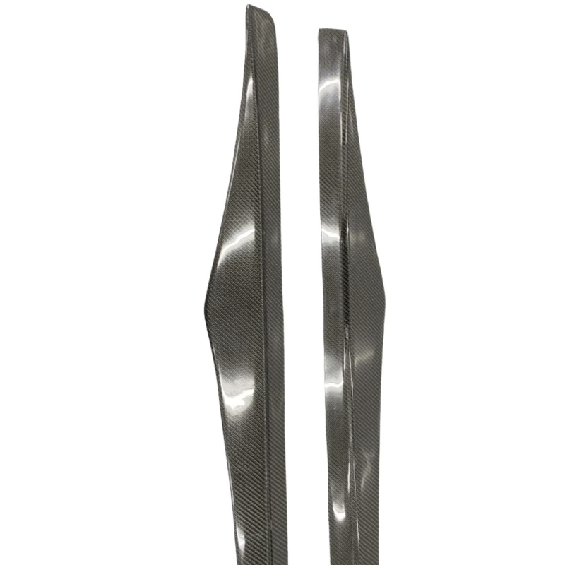 BMW F06 F12 F13 M6 VT Style Dry Carbon Fiber Side Skirt Extensions