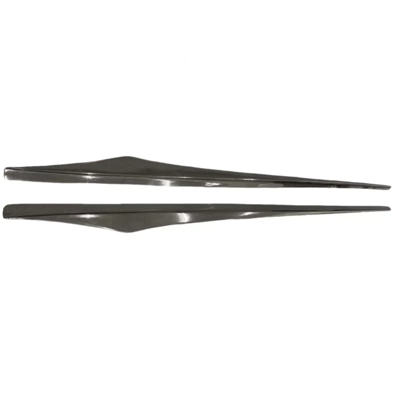 BMW F06 F12 F13 M6 VT Style Dry Carbon Fiber Side Skirt Extensions
