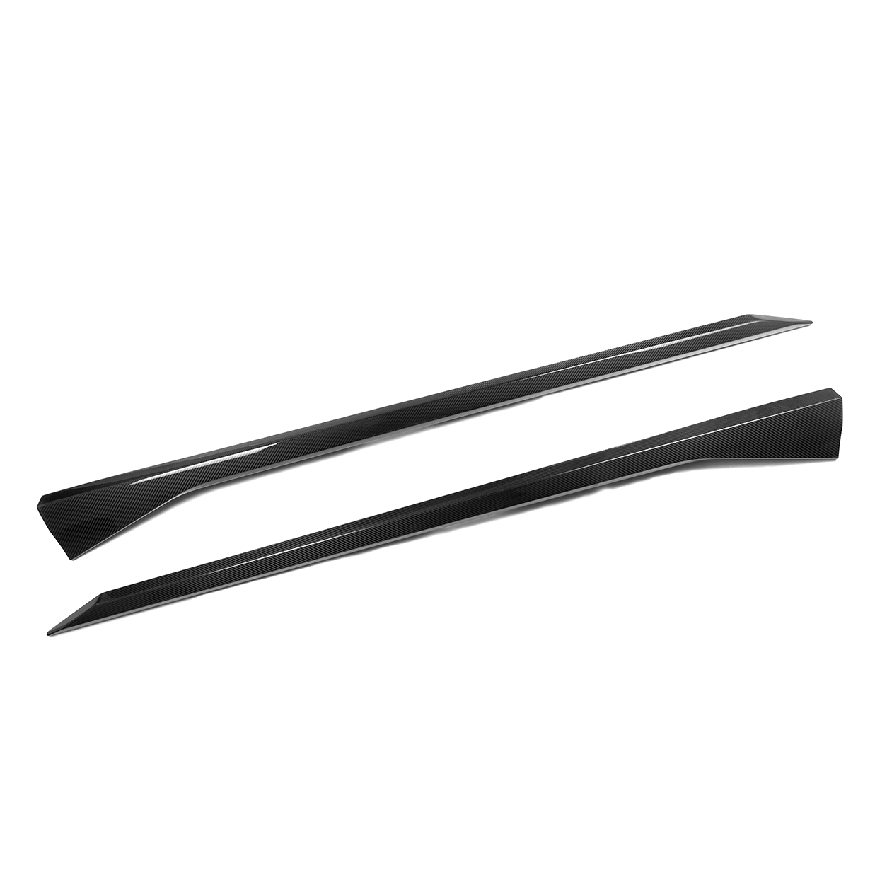 BMW G90 G99 M5 MP Style Dry Carbon Fiber Side Skirt Extensions