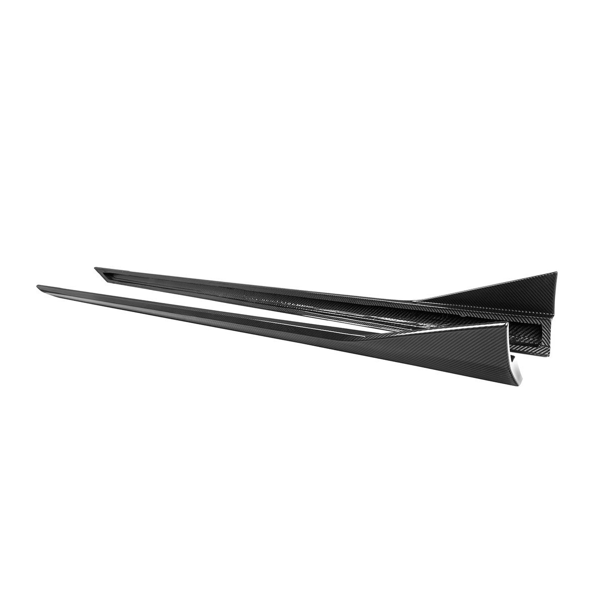 BMW G90 G99 M5 MP Style Dry Carbon Fiber Side Skirt Extensions