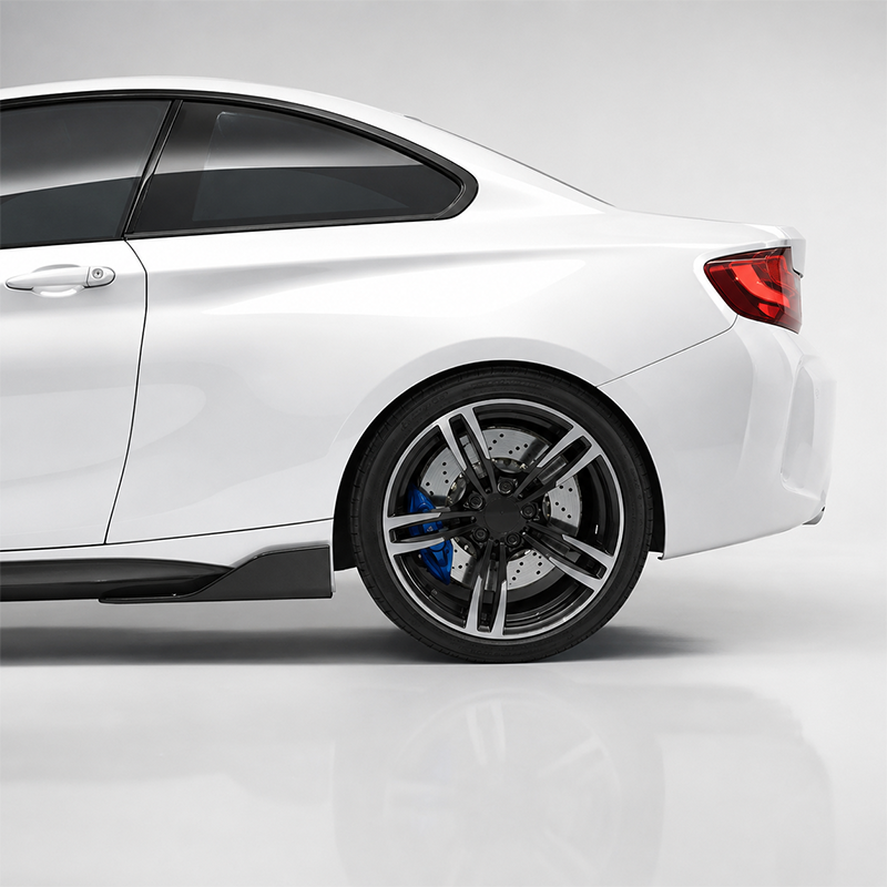 BMW F87 M2 M2 Competition Dry Carbon Fiber Side Skirt Splitters