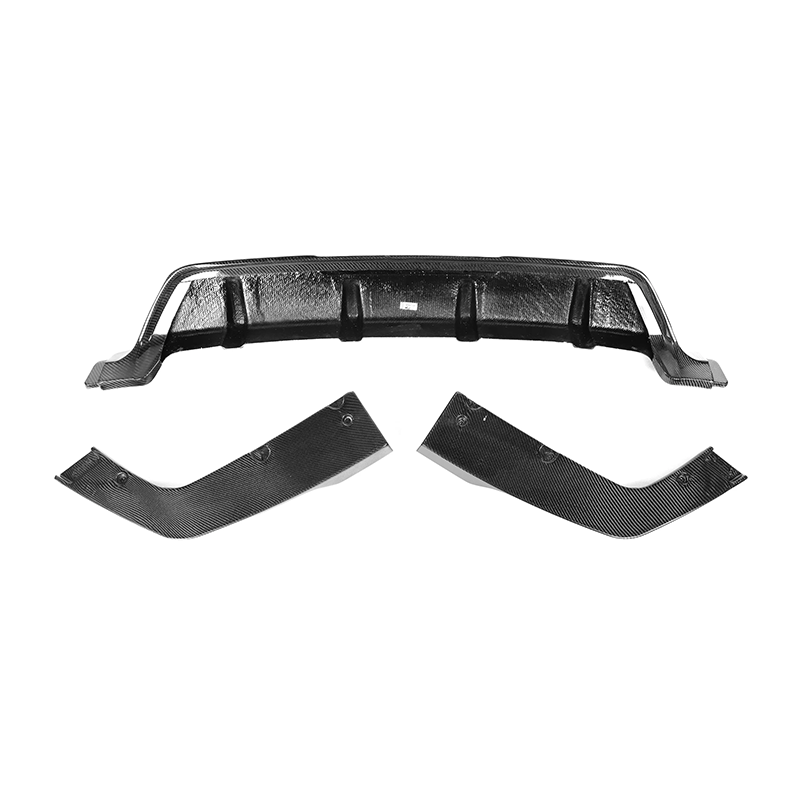 BMW X6 G06 Pre-LCI MP-B Style Dry Carbon Fiber Rear Bumper Diffuser with Splitter 3-Piece Set