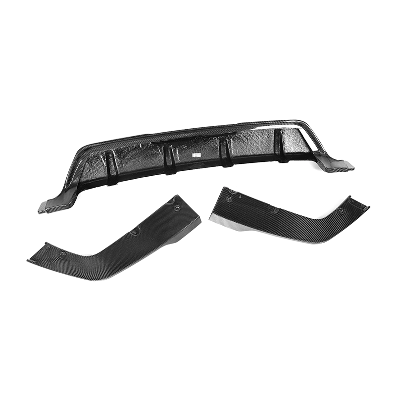 BMW X6 G06 Pre-LCI MP-B Style Dry Carbon Fiber Rear Bumper Diffuser with Splitter 3-Piece Set