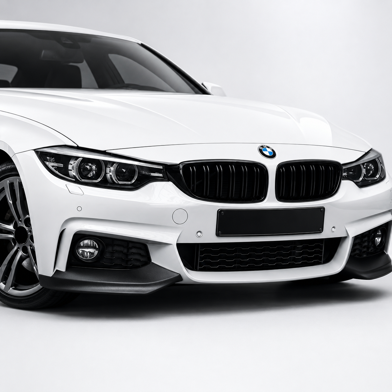 BMW F32 F33 F36 4 Series MP Style Dry Carbon Fiber Front Splitters